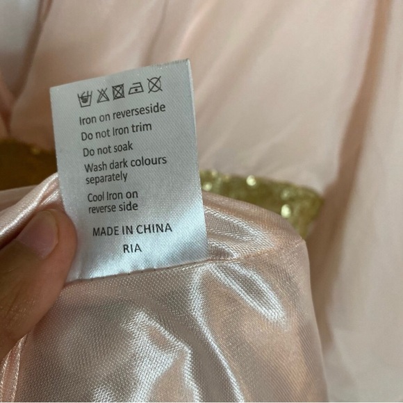 London dress pink & Gold Ria Dress - Women size 6 - Picture 8 of 8